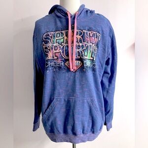 ASO Women’s Pullover Hoodie, L, Cheerleading/Dance, Blue/Pink
